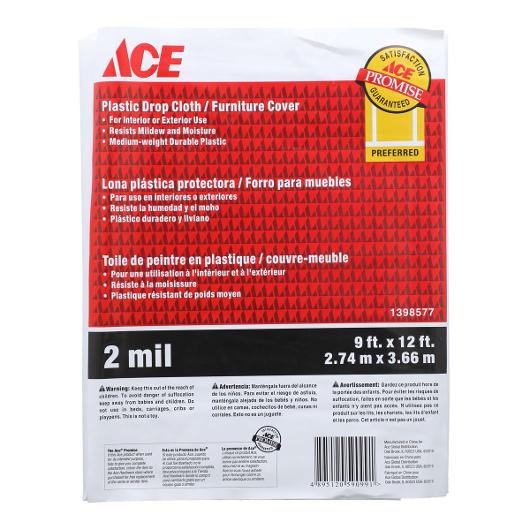 ACE 페인트 보호커버 2.7M x 3.7M (가구 바닥용)